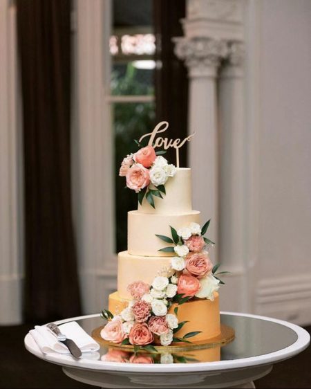 Fresh Floral Wedding cake