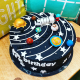 Galaxy/Space/solar system cake