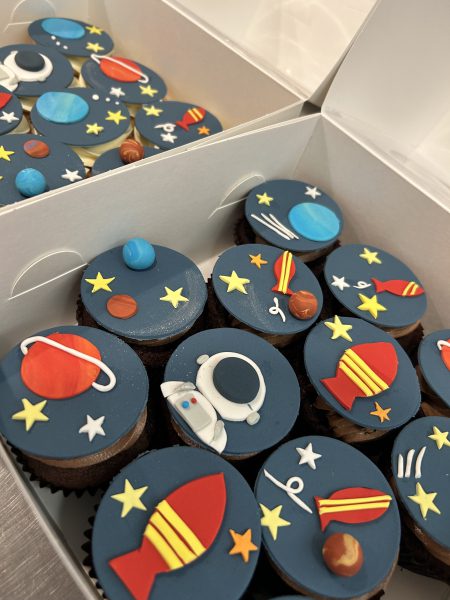 Space theme cupcake
