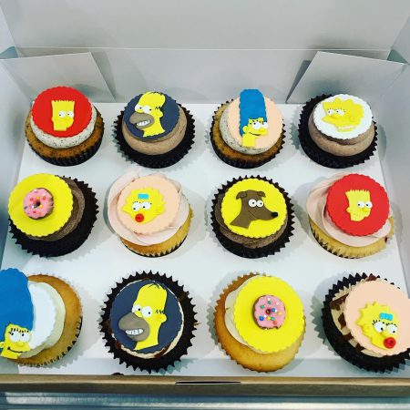 Simpsons-450x450 Custom Cupcakes