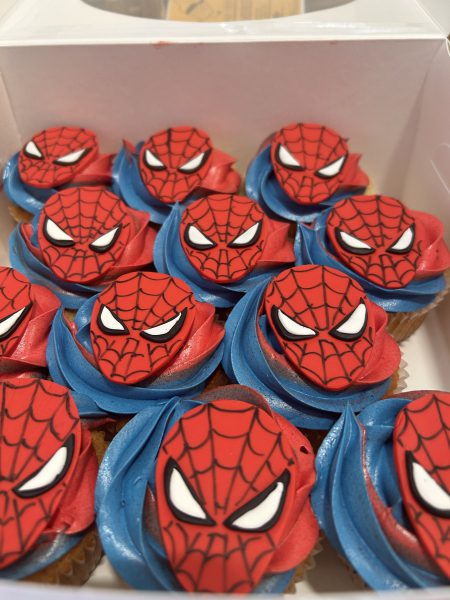Spiderman cupcake