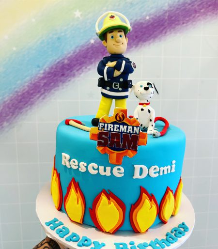 3D Fireman Sam Cake
