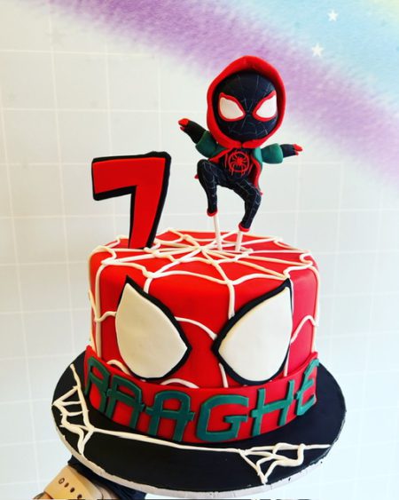 Miles Morales Spiderman Cake