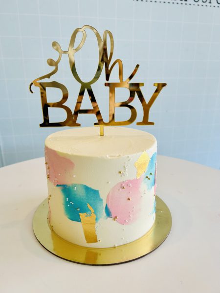 baby reveal cake