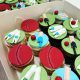 Cricket theme cupcake